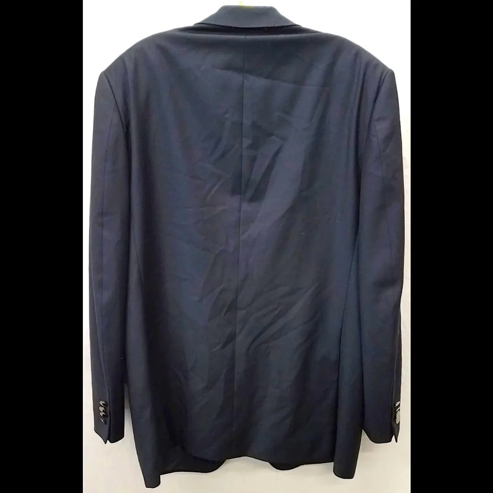 Ermenegildo Zegna Navy Wool Suit Jacket Mens Size 52R - Picture 2 of 4